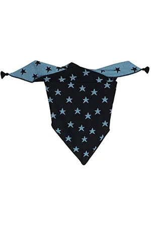 maximo Dziewczęca chusta na szyję szal trójkątny z gwiazdkami, wielokolorowa (ciemny morski/denim 1163), 5 (rozmiar producenta: 5)