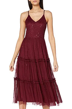 Frock and Frill Damska cekinowa sukienka midi Cami Cocktail, , 40