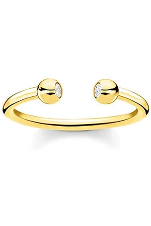 Thomas Sabo Damski pierścionek srebro wysokiej próby 925, próby 750, pozłacany TR2319-414-14
