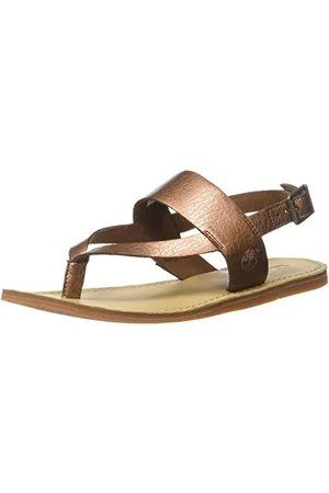 Timberland Damskie sandały Carolista za kostkę, Md Brown metaliczny, 41 EU