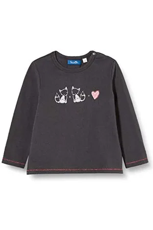 Sanetta Zestaw t-shirtów dla dziewczynek Seal Grey dla małych dzieci, , 56 cm
