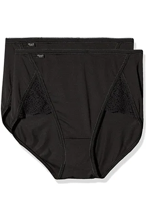 Sloggi Damskie majtki Pure Sense Luxe Maxi C2P, białe, 44, czarny, 38