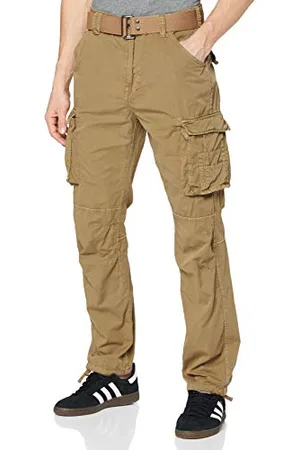 Schott NYC Spodnie męskie, beżowy, 33W