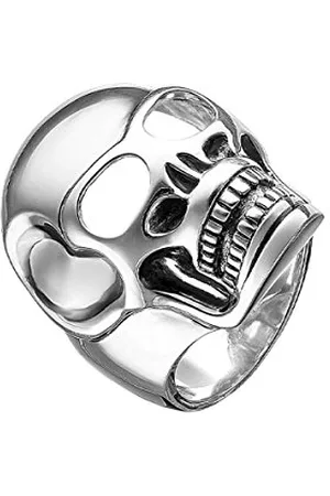 Thomas Sabo Męski pierścionek Rebel w sercu czaszka srebro 925 rozmiar 52 (16,6) rozmiar UK M - TR1704-001-12-52