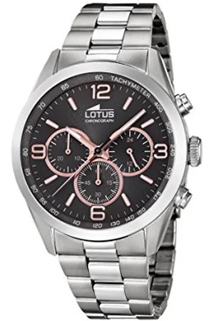 Lotus Męski zegarek kwarcowy Chronograf z paskiem ze stali nierdzewnej 18152/8