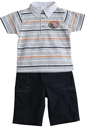 Schnizler Niemowlęta - chłopcy Catch The Waves z koszulką polo i bermudami zestaw odzieży, , 62 cm