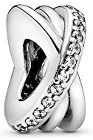 PANDORA Moments Funkelnde & Polierte Linien Zwischenelement Sterling Silber 791994CZ
