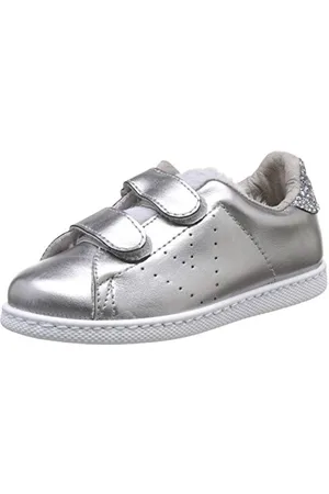 victoria Tenis Velcros Metal/Pelo buty sportowe dla dzieci, uniseks, srebrny - -33 EU