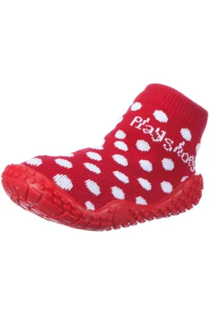 Playshoes Męskie buty kąpielowe Aqua-Socke Punkte, czerwony - Rot Rot 8-22/23 EU