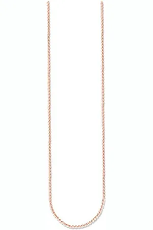 Thomas Sabo Łańcuszek Unisex ze Srebra Wysokiej Próby 925, Pozłacany Różowym Złotem 750, Długość od 45 do 50 cm E Srebro, Colore: ., Cod. Ke1106-415-12-L42V