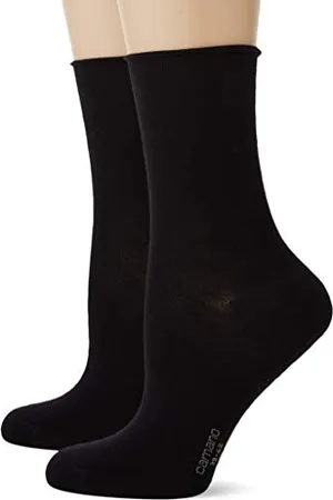 Camano Damskie skarpetki 2281, czarne (Black 0005), 39/42 (2 sztuki)
