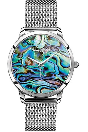 Thomas Sabo Unisex analogowy zegarek kwarcowy z bransoletką ze stali nierdzewnej WA0363-201-218-42 mm, , One Size, Bransoletka