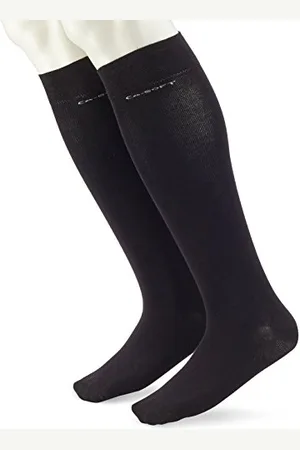 Camano Unisex 2-pak podkolanówek z miękkim ściągaczem dla dorosłych skarpety z bawełny, , 39-42 EU