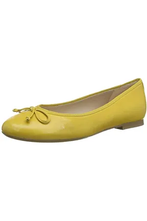 Gerry Weber Shoes Damskie baleriny Praga 01 zamknięte, Żółty, żółty, 800, 38 EU Weit