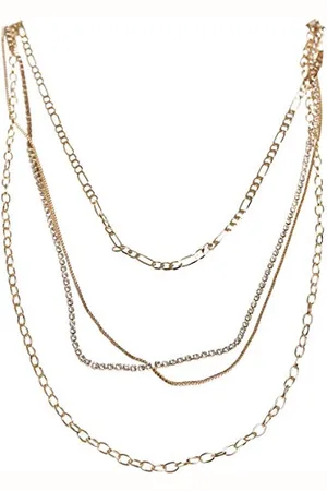 Urban classics Unisex Valeria Layering Necklace spinki do mankietów, , jeden rozmiar
