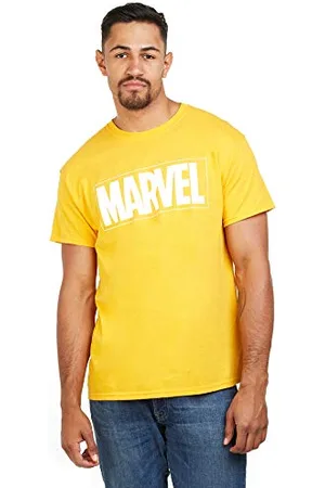 Marvel Męska koszulka z logo tekstowym, , XXL