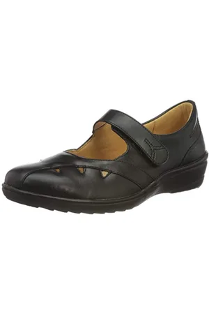 Ganter Sensitiv Klara-k baleriny damskie zamknięte, czarny - -38.5 EU X-Weit
