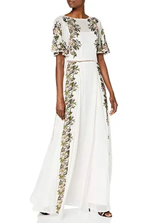 Frock and Frill Joyce damska haftowana sukienka maxi formalna noc
