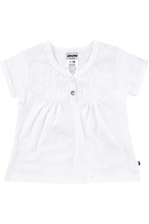 Jacky T-shirt dla dziewcząt, rozmiar: 92, wiek: 19-24 miesięcy, Sea Breeze, Off-White, 1219130