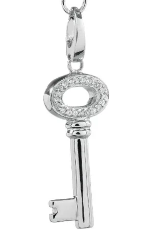 Carlo Monti JCM1104-621 damski charms XL kluczyk srebro wysokiej próby 925 / srebro wysokiej próby rodowane, cyrkonia biała