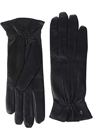 ROECKL Damskie klasyczne marszczone rękawiczki, czarne (Black 000), 6.5 (rozmiar producenta: 6, 5), , 6.5 (Herstellergröße: 6, 5)