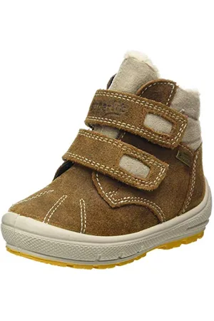 Superfit Chłopięce śniegowce Groovy z ciepłą podszewką Gore-tex, Brązowy beżowy 3000, 20 EU