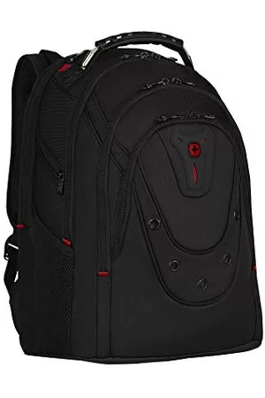Wenger Kobieta Plecaki - Ibex Deluxe Laptop Backpack, Fits 14″ to 16″ Laptop, up to 10″ Tablet, 26 l, Unisex, Ideal for Business Uni School Travel, Black