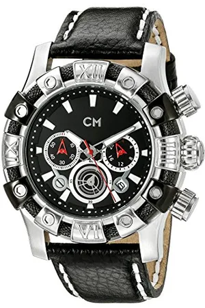 Carlo Monti Męski zegarek na rękę XL Arezzo chronograf kwarcowy skóra CM122-122