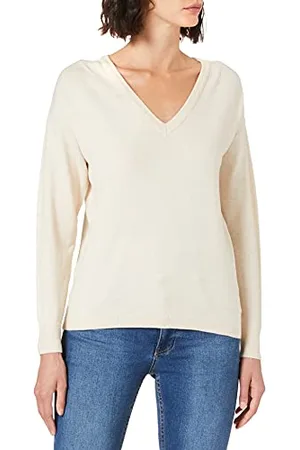 Object Damski sweter Objthess L/S dekolt w serek Knit Noos