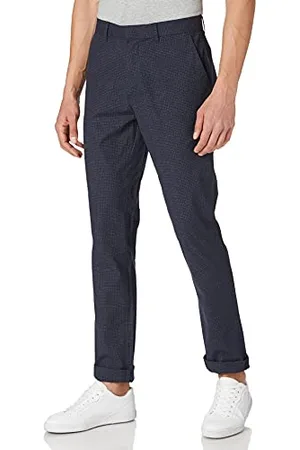 Casual Friday Męskie spodnie biznesowe Patrik small Checked Pants luźne spodnie biznesowe, , 34/32