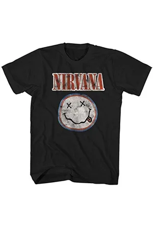 Nirvana T-Shirt # M Unisex Black # Distressed Logo