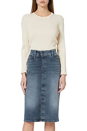 G-Star RAW Damski Noxer Navy Pencil Button Skirt