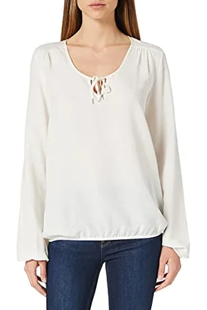 Herrlicher Damska bluzka Leana wiskoza len, , XS