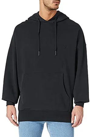 True Religion Damska bluza z kapturem oversized, , XL