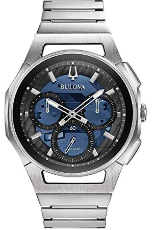 BULOVA Męski analogowy zegarek automatyczny z bransoletką ze stali nierdzewnej 96A205, , bransoletka