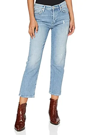 True Religion Damskie dżinsy Highrise Blue Denim Straight