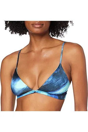 Seafolly Damski ocean ombre Twist przód stały tri biustonosz top bikini, , 65B