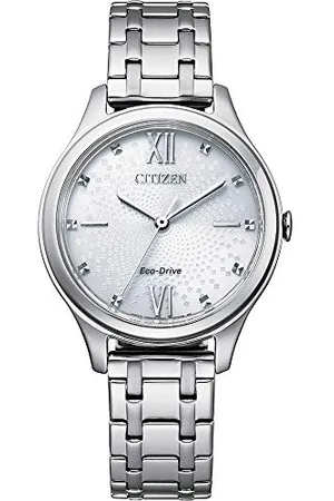 Citizen Damski analogowy zegarek Eco-Drive z bransoletką ze stali nierdzewnej, , One Size, bransoletka