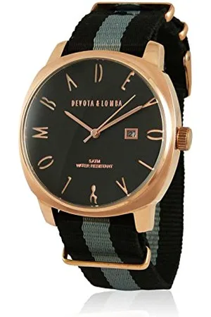 Devota & Lomba Zegarek z japońskim mechanizmem zegarowym unisex 50 mm