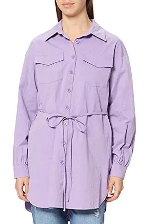 NA-KD Damska koszula oversize z paskiem, , 36