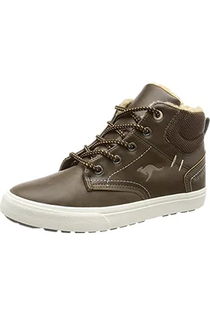 KangaROOS KAVU X Sneaker, dk Brown/Sand, 10 UK Dziecko
