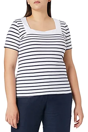 Armor.lux Damska koszulka Marinière Encolure Carrée Rivage, , 46 PL