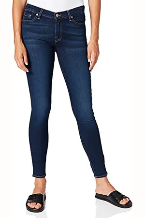 7 for all Mankind Damskie Spodnie Damskie Jeansy The Skinny Rinsed Blue
