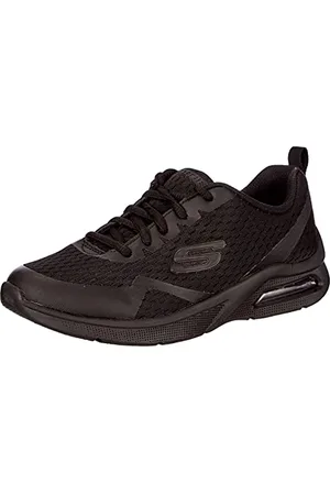 Skechers Sneakersy MICROSPEC MAX, Czarne wykończenie tekstylne, 34 EU
