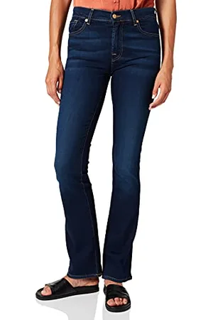 7 for all Mankind Damskie dżinsy Bootcut Rinsed Blue Jeans