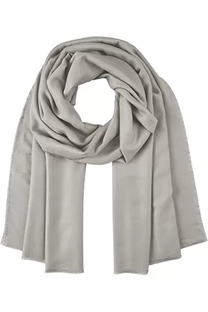 BESTSELLER Kobieta Długie - Damski szalik PCCILJA Long Scarf NOOS BC, jasnoszary melanż/AOP: CP, rozmiar uniwersalny