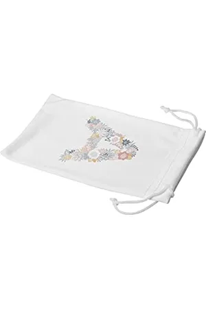 Bonamaison Etui na okulary z cyfrowym nadrukiem, etui na okulary przeciwsłoneczne, 100% bawełna, miękkie i smukłe, ochronne etui na okulary z zamknięciem na sznurek, 1 sztuka, 11 x 19 cm