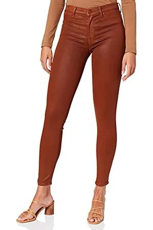 7 for all Mankind Damskie spodnie damskie Hw Skinny Coated Slim Illusion Cinnamon, , 25W / 30L