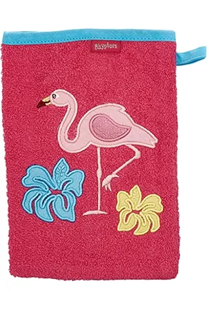 Playshoes Unisex Baby Flamingo rękawica do mycia, różowa, oryginalna