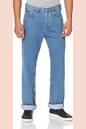GANT Męskie D2. Relaxed Organic Jeans spodnie rekreacyjne, SEMI Light Indigo Worn 34